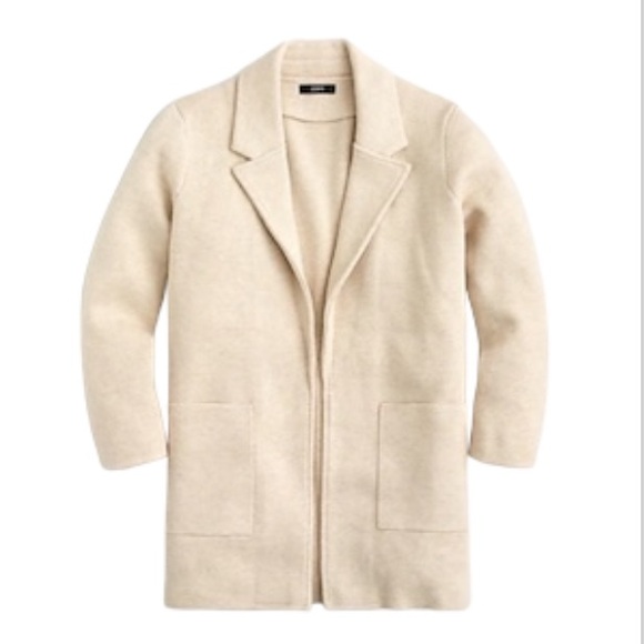 J. Crew Jackets & Blazers - J. Crew Sophie Open Front Sweater Blazer Size XS Heather Natural Cream